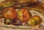 Still life pomegranate, figs and apples 1915